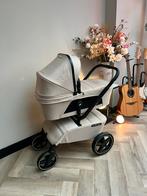 The Jiffle Wagon 2 Clay - Kinderwagen, Duowagen, Bolderkar!, Zo goed als nieuw, Combiwagen, Verstelbare duwstang, Ophalen