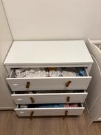 Witte Ladekast met 3 Lades, Kinderen en Baby's, Kinderkamer | Commodes en Kasten, Zo goed als nieuw, 75 tot 100 cm, Minder dan 50 cm