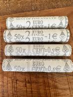 Finland 1 en 2 cent rollen, 1 cent 1999, 2 cent 2000, Ophalen of Verzenden, Finland