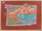==Ada Breedveld ====doek 65 x 90 cm====wulpse dame==, Antiek en Kunst, Ophalen