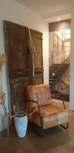 Fauteuil leer te koop (interieur verandering), Ophalen, Gebruikt, 75 tot 100 cm, Industrial, modern