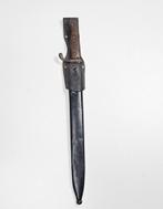Originele Duitse WW1/WW2 butcher bayonet, complete set, Ophalen of Verzenden, Landmacht, Duitsland, Mes of Dolk