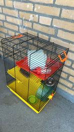 Hamsterenkooi met accessoires erbij, Kooi, 60 tot 90 cm, Ophalen of Verzenden, Zo goed als nieuw