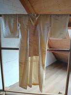 Traditionele Japanse Kimono cream yellow, Ophalen of Verzenden