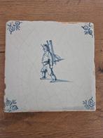 Antieke Tegel - Marskramer, Antiek en Kunst, Ophalen of Verzenden