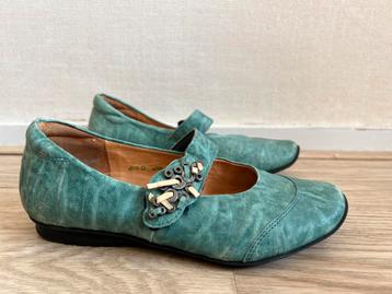 Think! Turquoise leren schoenen mt 37 beschikbaar voor biedingen