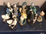 13x Vogelwereld handbeschilderde figuren, Ophalen of Verzenden