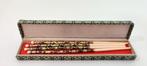 Bijzonder! Cloisonné eetstokjes, chopsticks. 4 x, Ophalen of Verzenden