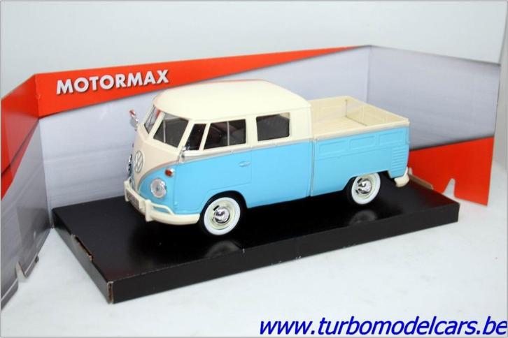 VW T1 Pick Up licht blauw 1/24 Motormax, Hobby en Vrije tijd, Modelauto's | 1:24, Nieuw, Auto, Motormax, Verzenden