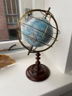 Vintage wereldbol, houten standaard, Verzamelen, Ophalen, Huis en Inrichting