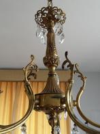 5-armige kroonluchter met kristallen pegels, Ophalen of Verzenden