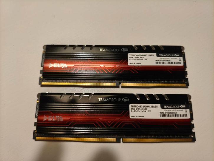 TeamGroup T-Force Delta RGB 16GB DDR4, Computers en Software, RAM geheugen, Ophalen of Verzenden