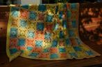 mooi nieuw handgehaakt plaid met bijpassend kussen, Huis en Inrichting, Ophalen of Verzenden, Nieuw