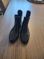 Zwarte lak instap enkel regenlaarsjes maat 41, Kleding | Dames, Ophalen, Zo goed als nieuw, Zwart, Regenlaarzen