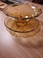 Persglas schaal met schotel, Ophalen of Verzenden