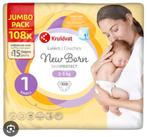 kruidvat  Diaper size 1, Ophalen of Verzenden, Nieuw, Overige typen