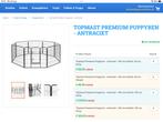 Puppyren Topmast Antraciet, 6.40 m omtrek, 1.20 m hoog., Ophalen, Nieuw