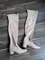 Högl, overknee laarzen, mt 7 (40), Kleding | Dames, Hoge laarzen, Beige, Ophalen of Verzenden, Zo goed als nieuw