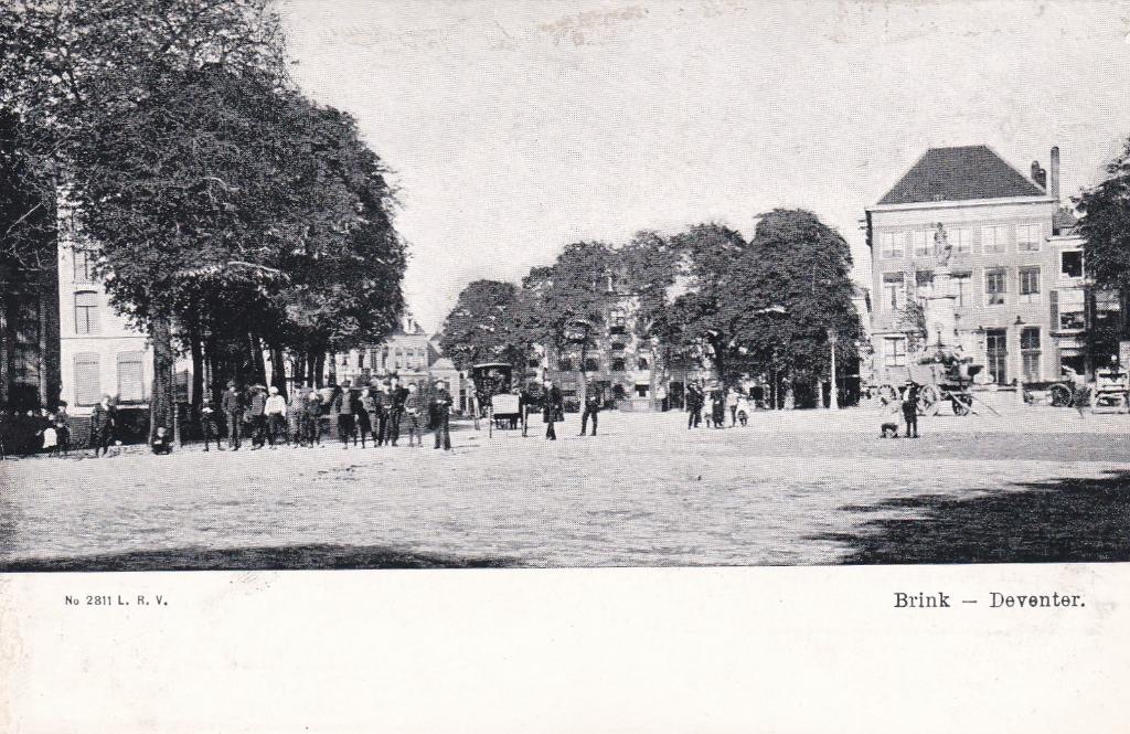 A1216 Brink Deventer Batmen Wilp Eefde Voorst, Verzamelen, Ansichtkaarten | Nederland, Verzenden, 1920 tot 1940, Ongelopen, Overijssel