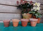 Terracotta potjes kwekerspotjes kweekpotjes 4 maten Miekje's, Tuin en Terras, Bloempotten, Ophalen, ., Rond, Zo goed als nieuw