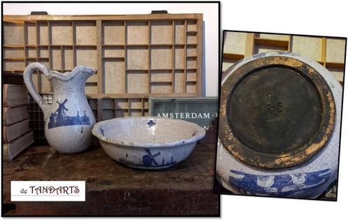 Lampetstel aardewerk – gesigneerde bodem met VOC, Antiek en Kunst, Antiek | Keramiek en Aardewerk, Ophalen of Verzenden