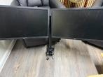 2x LG 24 inch monitor met bureaustandaard, Computers en Software, Monitoren, Gaming, In hoogte verstelbaar, Full HD, Ophalen of Verzenden