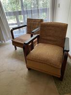 2 art deco fauteuils, Huis en Inrichting, Fauteuils, Ophalen, Gebruikt, 75 tot 100 cm, 50 tot 75 cm