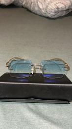 Cartier Panthere CT00610 Goud Zonnebril, Overige merken, Gebruikt, Zonnebril, Blauw