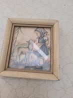 Vintage houten lijstje met glas foto 1 en 2, Huis en Inrichting, Heikant 21 Kaatsheuvel, Minder dan 50 cm, Belle Vieille Brocante