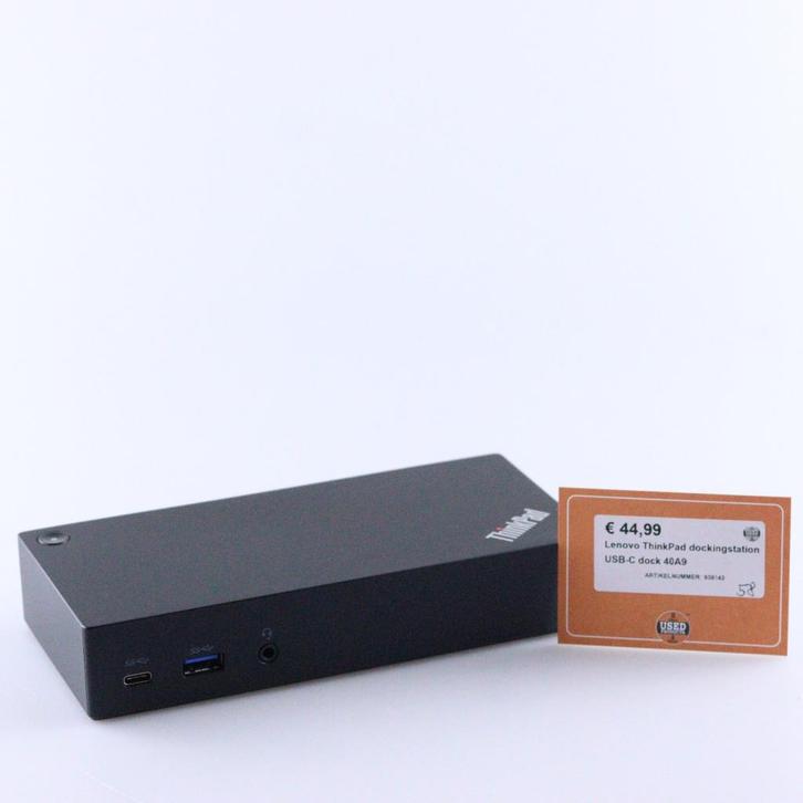 Lenovo ThinkPad dockingstation USB-C dock 40A9, Computers en Software, Laptop-opladers, Gebruikt
