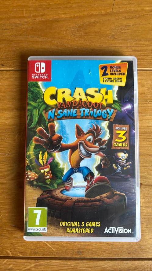 Crash Bandicoot N. Sane Trilogy, Nintendo Switch, Spelcomputers en Games, Games | Nintendo Switch, Zo goed als nieuw, Platform