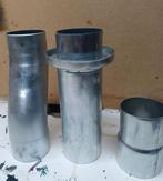 Diverse  zink afvoer onderdelen 80 mm, Afvoer, Pvc, Nieuw, Ophalen of Verzenden