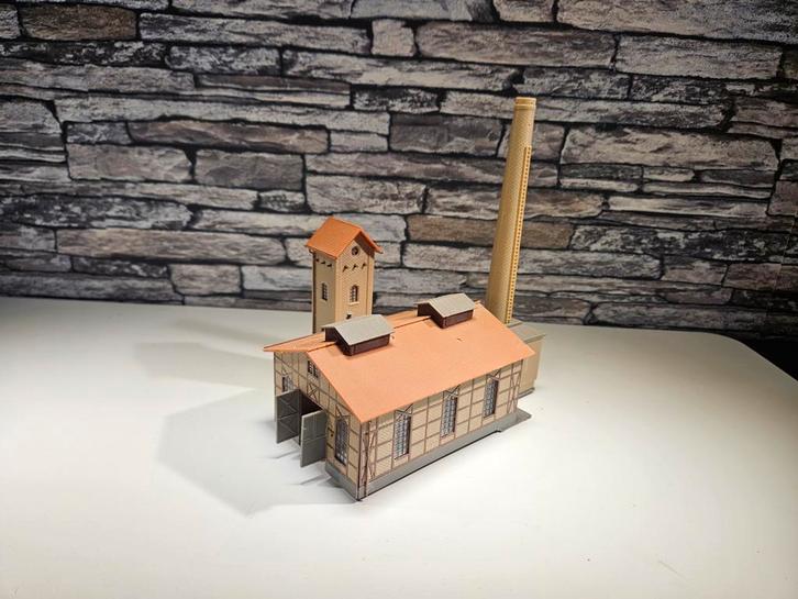 Fabrieksgebouw industrie N spoor trein 1:160, Hobby en Vrije tijd, Modeltreinen | N-Spoor, Gebruikt, Brug, Tunnel of Gebouw, Overige merken