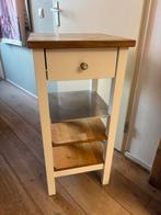 Ikea Stenstorp Roltafel - Wit/Eiken, Ophalen, Gebruikt, Eikenhout, Minder dan 50 cm
