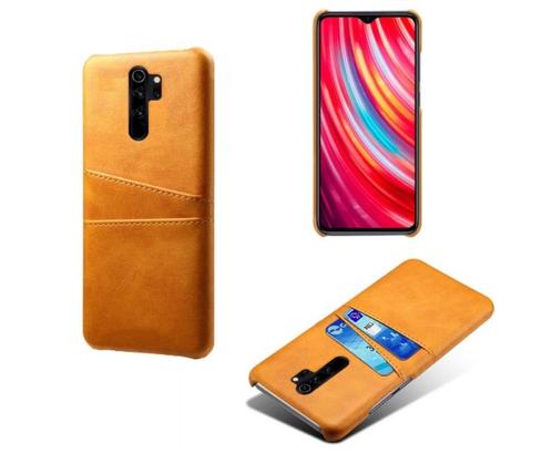 Xiaomi Redmi Note 8 Pro Back Cover + Screenprotector _ Bruin, Telecommunicatie, Mobiele telefoons | Hoesjes en Frontjes | Overige merken