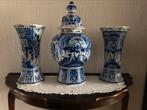 Delft’s grote blauwe vazen set porceleyne fles, Antiek en Kunst, Antiek | Keramiek en Aardewerk, Ophalen