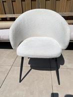 Set 5 teddy eetkamerstoelen wit/creme MOET WEG!!, Huis en Inrichting, Stoelen, Ophalen, Gebruikt, Wit, Stof