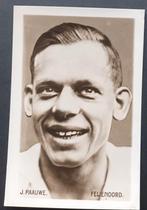 Oud Voetbal Verzamel kaart speler J. Paauwe - Feijenoord, Verzenden, Zo goed als nieuw, Feyenoord, Spelerskaart