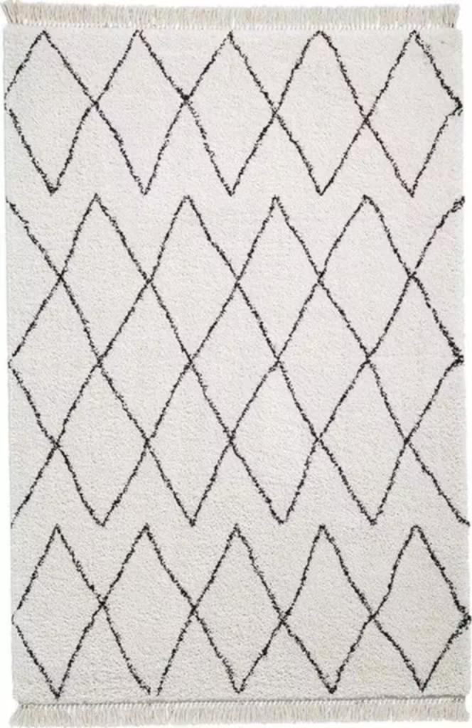 NIEUW! Vloerkleed Rugs Direct Wit/Zwart 120x170cm € 28.99, Huis en Inrichting, Stoffering | Tapijten en Kleden, Nieuw, 100 tot 150 cm