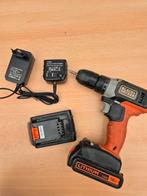 Black + Decker accu schroefmachine met 2x18 V lithiu accu's, Ophalen of Verzenden, Zo goed als nieuw, Boor- en Schroefmachine