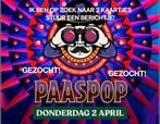 GEZOCHT: 2 DONDERDAG PAASPOP TICKETS 2 APRIL 2026, Tickets en Kaartjes, Evenementen en Festivals, Twee personen