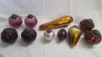 Vintage glazen kerstballen ca. 1930-50 – set 10 stuks of los, Antiek en Kunst, Antiek | Glas en Kristal, Ophalen of Verzenden