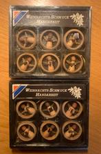 2x 6 Handgemaakte Houten Engeltjes Kerstdecoratie, Diversen, Kerst, Ophalen of Verzenden, Nieuw