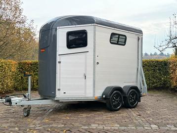 Zeer jonge 2 paards Bockmann portax zadelkamer vol aluminium beschikbaar voor biedingen