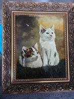 Olieverfschilderij: Twee Kittens door Cornelis Reestap, Ophalen of Verzenden