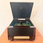 VINTAGE BUIZENRADIO MET PLATENSPELER PHILCO 51-1330 BAKELIET, Verzenden