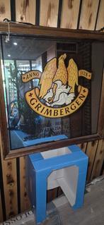 Grimbergen Spiegel 50x50cm - Reclame, Ophalen of Verzenden, Gebruikt, Reclamebord