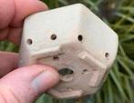 Bonsai Mame pot handgemaakt JPC Ivory clay 7,2x6,4x2,8, Ophalen of Verzenden, Zo goed als nieuw, Overige vormen, Aardewerk