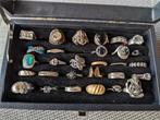 Doosje zilveren ringen, Antiek en Kunst, Antiek | Goud en Zilver, Ophalen of Verzenden, Zilver