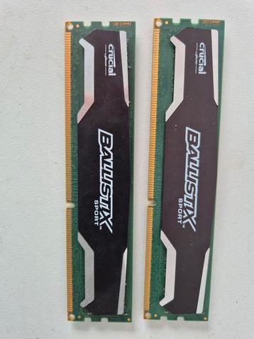 Crucial Ballistix sport 12GB DDR3 1600MHz RAM beschikbaar voor biedingen